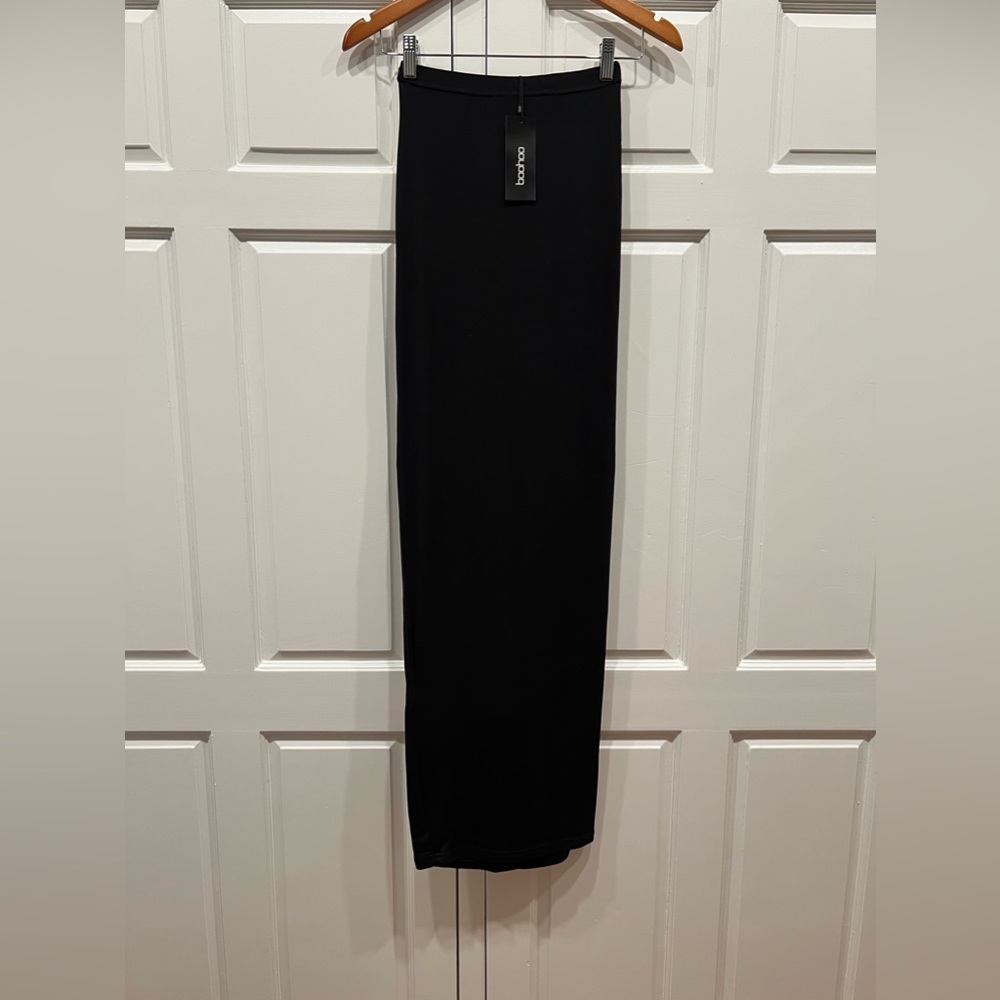 Black maxi skirt from Boohoo
